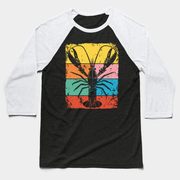 Colorful Mantis Shrimp Pop Art | Ocean Superpower Baseball T-Shirt by TuncGK