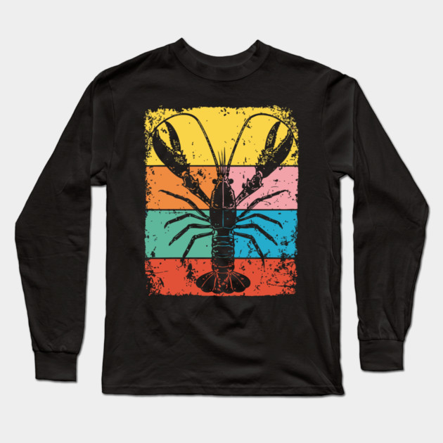 Colorful Mantis Shrimp Pop Art | Ocean Superpower Long Sleeve T-Shirt by TuncGK