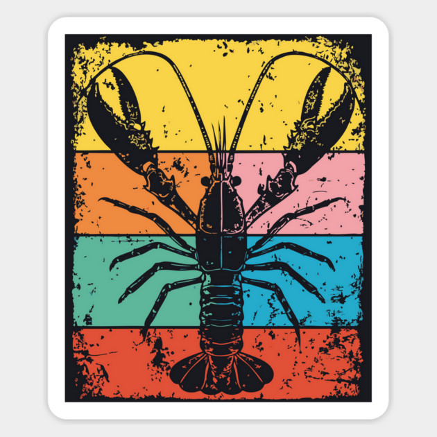 Colorful Mantis Shrimp Pop Art | Ocean Superpower Magnet by TuncGK