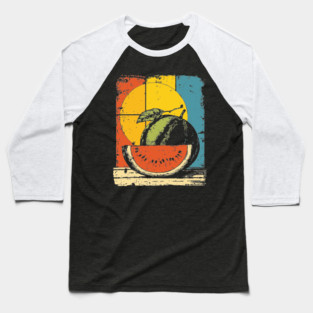 Funny Melon Gramophone | Surreal Pop Art for Kids Baseball T-Shirt