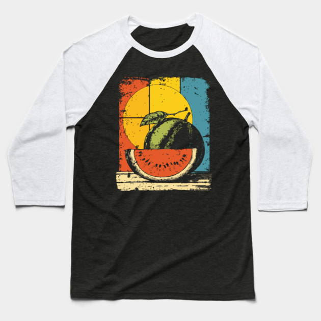 Funny Melon Gramophone | Surreal Pop Art for Kids Baseball T-Shirt by TuncGK