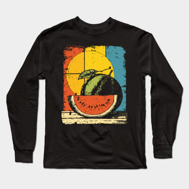 Funny Melon Gramophone | Surreal Pop Art for Kids Long Sleeve T-Shirt by TuncGK