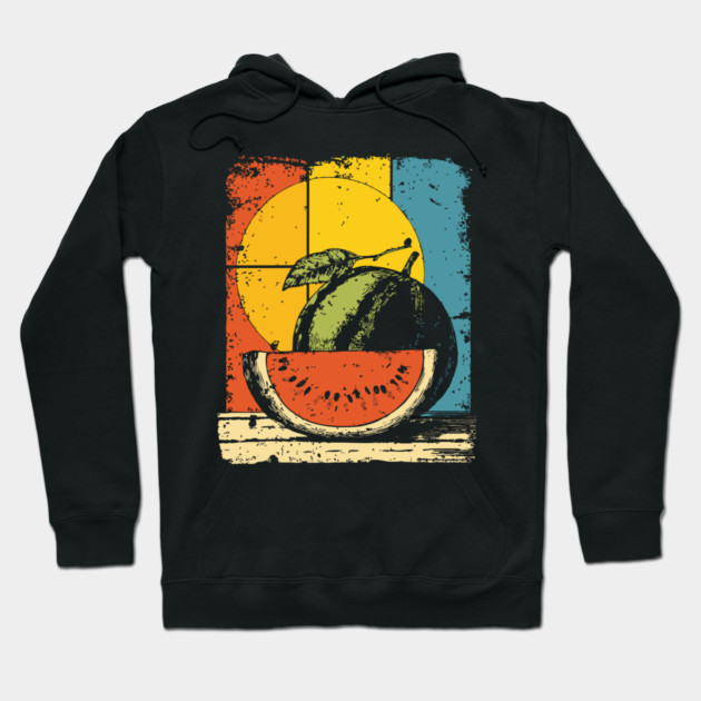 Funny Melon Gramophone | Surreal Pop Art for Kids Hoodie by TuncGK