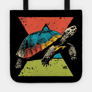 Colorful Tortoise Pop Art | Wise and Slow Animal Tote