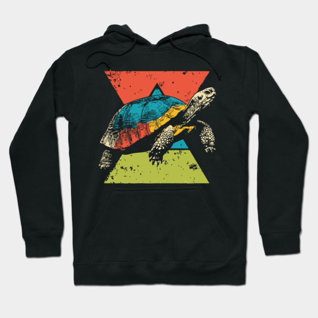 Colorful Tortoise Pop Art | Wise and Slow Animal Hoodie by TuncGK