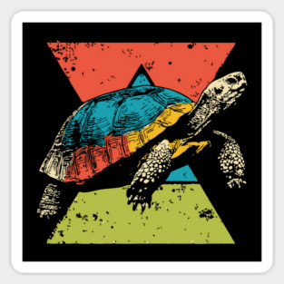 Colorful Tortoise Pop Art | Wise and Slow Animal Sticker