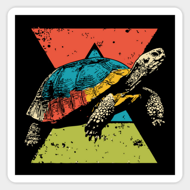 Colorful Tortoise Pop Art | Wise and Slow Animal Magnet by TuncGK