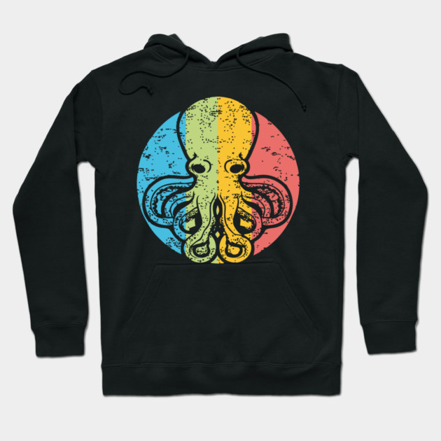 Octopus Leaf Nature Pop Art | Clever Ocean Design Hoodie by TuncGK