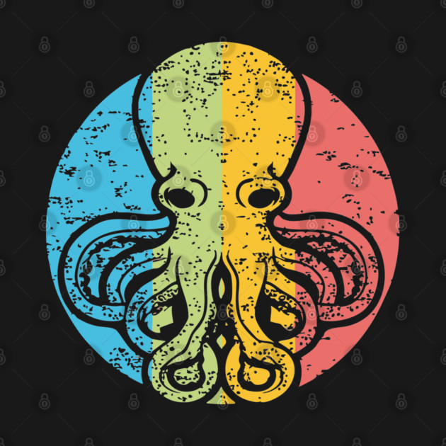 Octopus Leaf Nature Pop Art | Clever Ocean Design by TuncGK