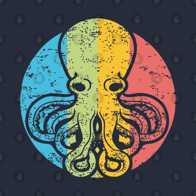 Octopus Leaf Nature Pop Art | Clever Ocean Design by TuncGK