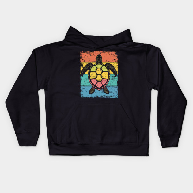 Sea Turtle Pop Art | Colorful Ocean Animal for Kids Kids Hoodie by TuncGK