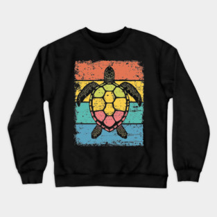 Sea Turtle Pop Art | Colorful Ocean Animal for Kids Crewneck Sweatshirt