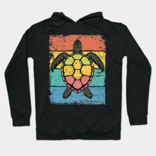 Sea Turtle Pop Art | Colorful Ocean Animal for Kids Hoodie