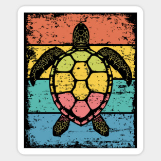 Sea Turtle Pop Art | Colorful Ocean Animal for Kids Sticker