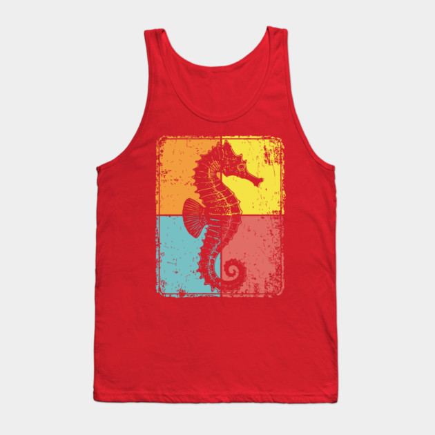 Cute Seahorse Pop Art | Magical Sea Creature Tank Top by TuncGK