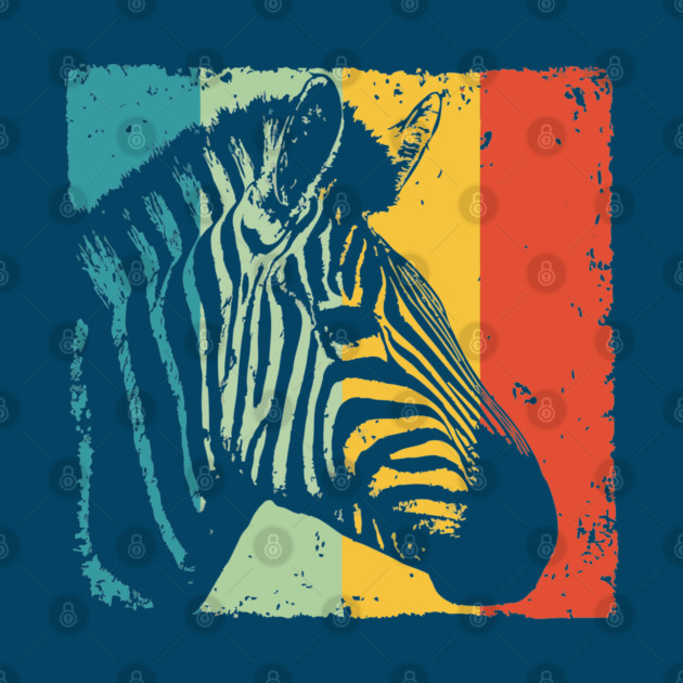 Colorful Zebra Pop Art | Safari Animal Print for Kids by TuncGK