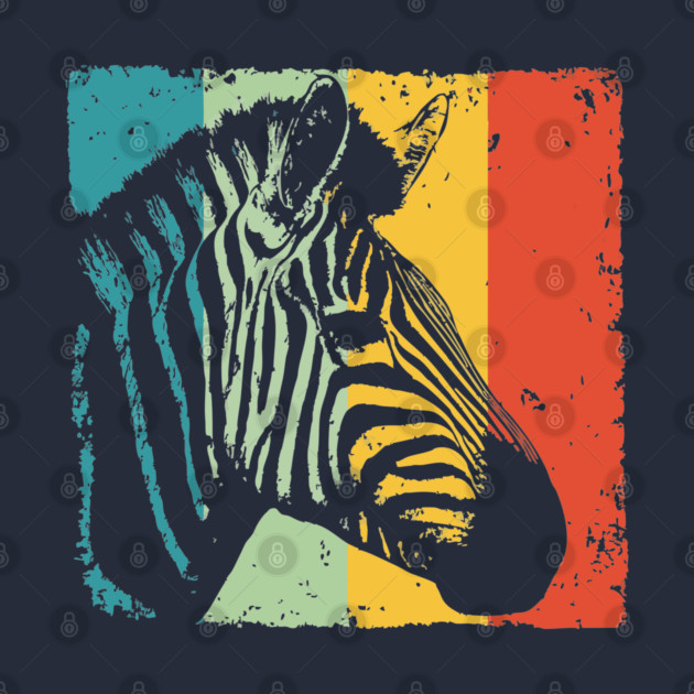 Colorful Zebra Pop Art | Safari Animal Print for Kids by TuncGK