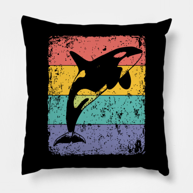 Majestic Orca Pop Art | Killer Whale for Kids Pillow by TuncGK