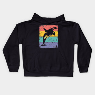 Majestic Orca Pop Art | Killer Whale for Kids Kids Hoodie
