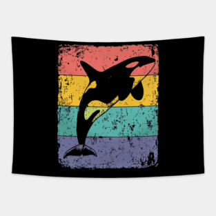 Majestic Orca Pop Art | Killer Whale for Kids Tapestry