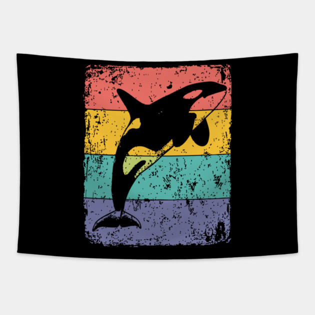 Majestic Orca Pop Art | Killer Whale for Kids Tapestry by TuncGK