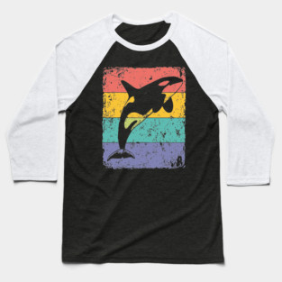 Majestic Orca Pop Art | Killer Whale for Kids Baseball T-Shirt