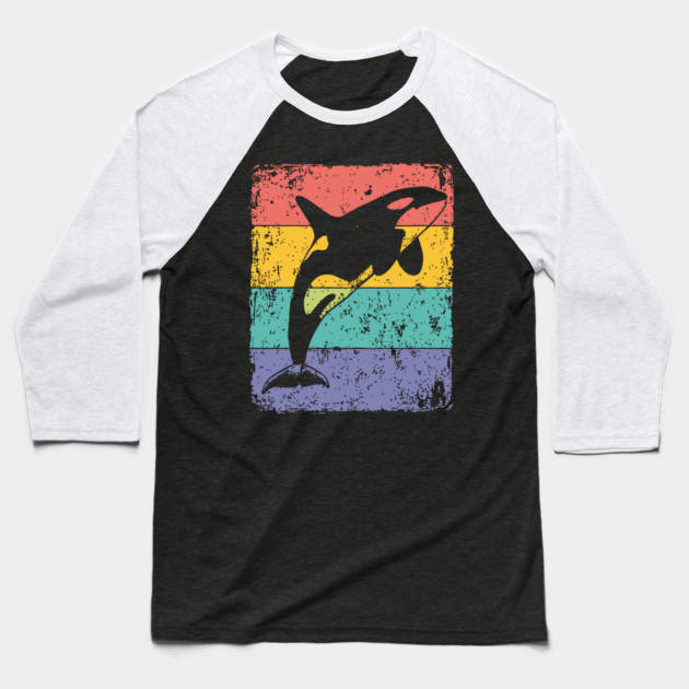 Majestic Orca Pop Art | Killer Whale for Kids Baseball T-Shirt by TuncGK