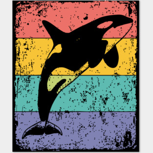 Majestic Orca Pop Art | Killer Whale for Kids Posters and Art