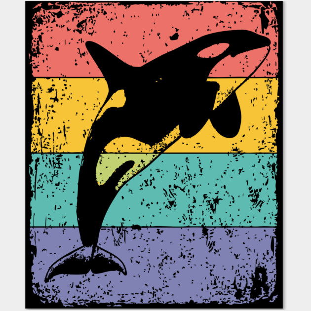 Majestic Orca Pop Art | Killer Whale for Kids Wall Art by TuncGK