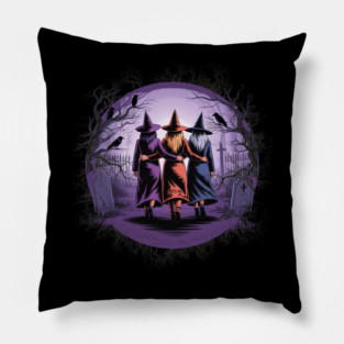 Witchy Vibes Girls Trip Witches Pillow