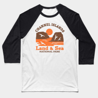 Channel Islands: Land & Sea Baseball T-Shirt