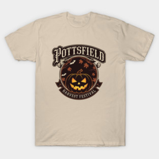 POTTSFIELD HARVEST FESTIVAL - DARK PUMPKIN LOGO T-Shirt