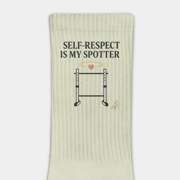 Self Respect Is My Spotter Gym Quote Art by Anne Lee