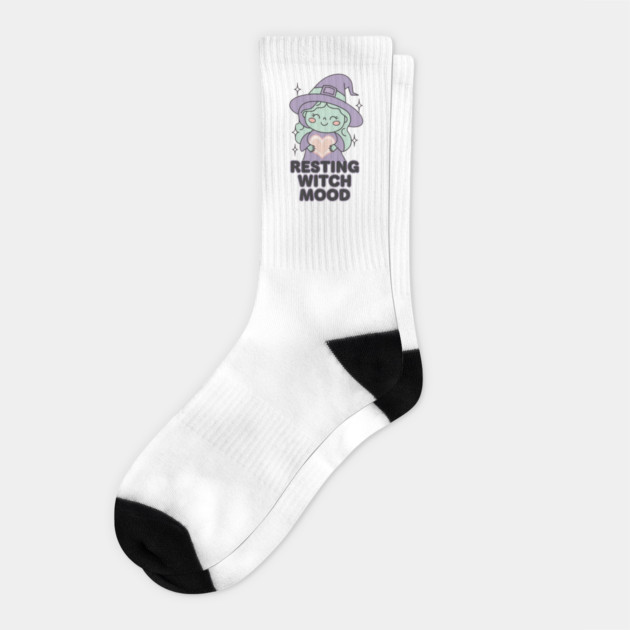 Resting Witch Mood Socks by Fauzi's Store