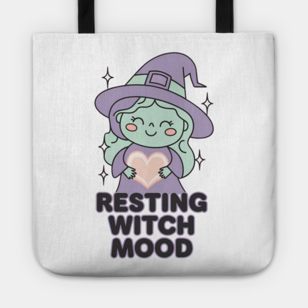Resting Witch Mood Tote by Fauzi's Store