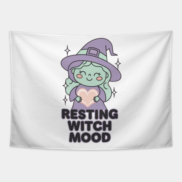 Resting Witch Mood Tapestry by Fauzi's Store