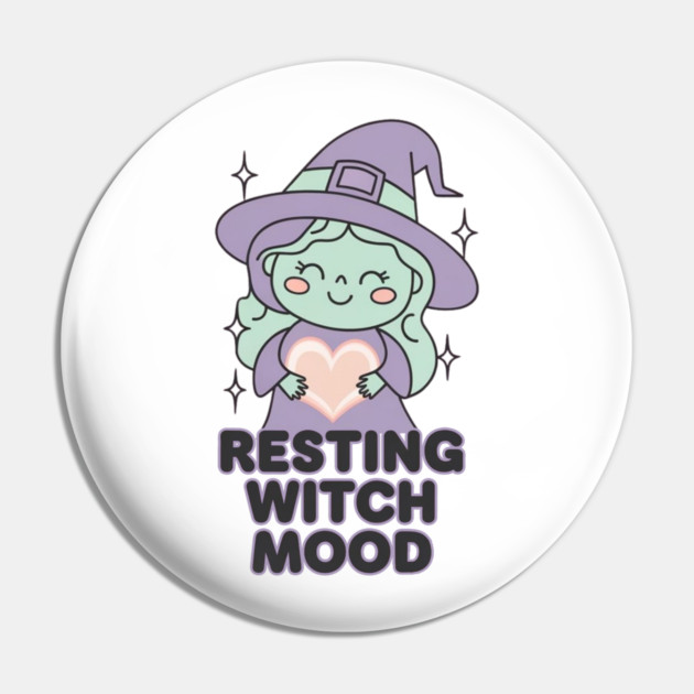 Resting Witch Mood Pin by Fauzi's Store