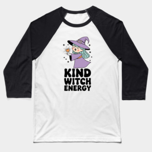 Kind Witch Energy Baseball T-Shirt