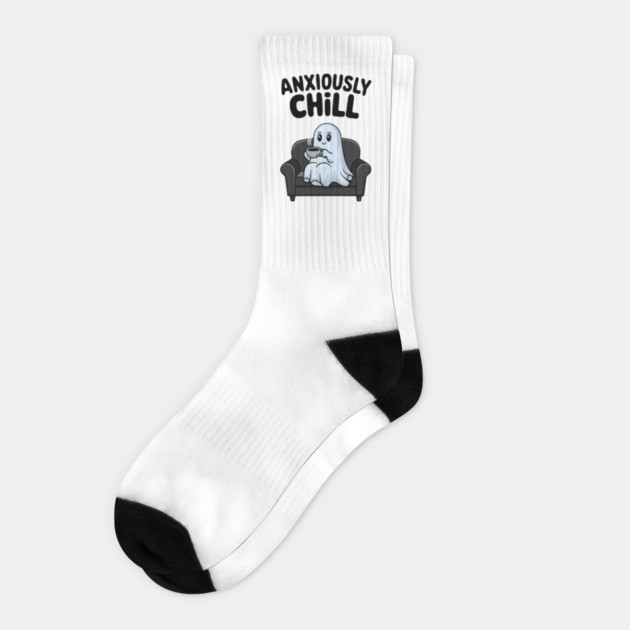 Anxiously Chill Socks by Fauzi's Store