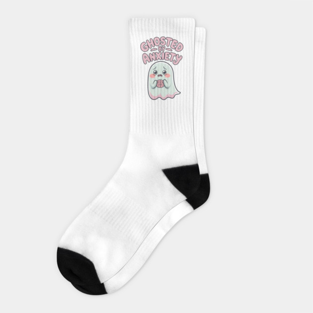 Ghosted by Anxiety Socks by Fauzi's Store