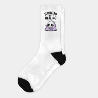 Haunted But Healing Socks