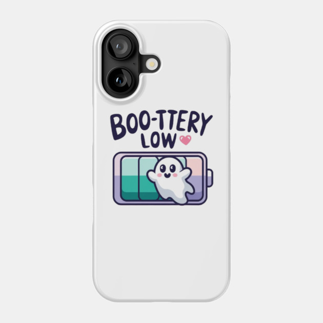 Boo-ttery Low Phone Case by Fauzi's Store