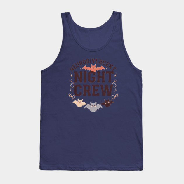 Neurodivergent Night Crew Tank Top by Fauzi's Store
