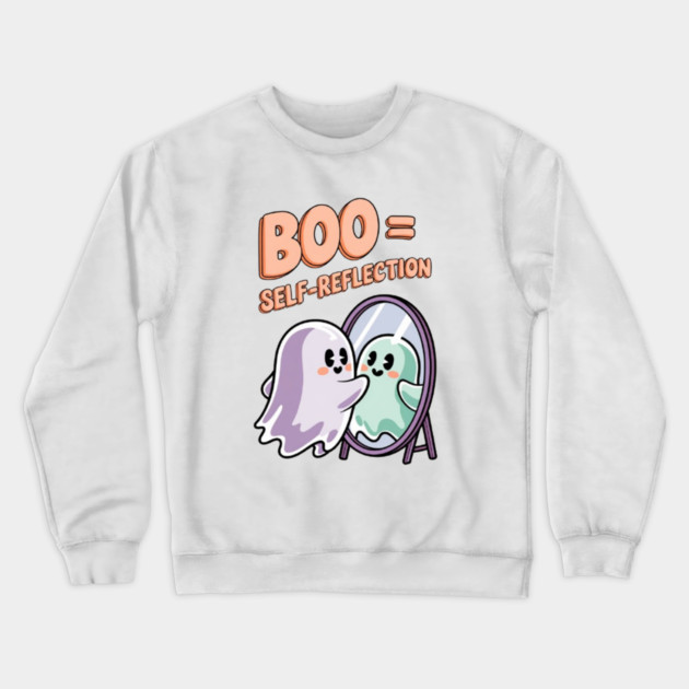 Boo = Self-Reflection Crewneck Sweatshirt by Fauzi's Store