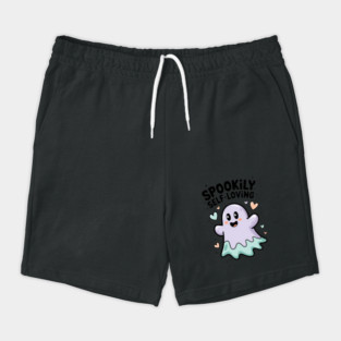 Spookily Self-Loving – Cute Kawaii Ghost Mental Health Shorts
