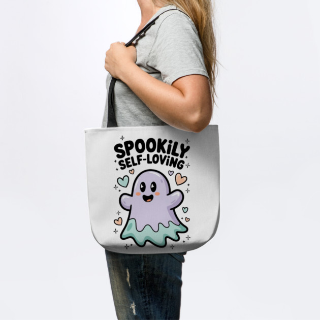Spookily Self-Loving – Cute Kawaii Ghost Mental Health by Fauzi's Store