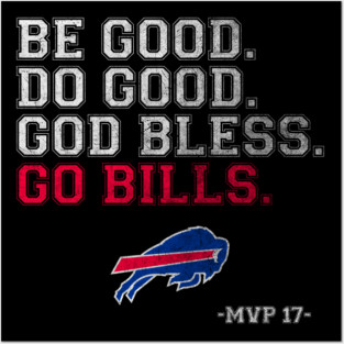 Vintage - Be Good Do Good God Bless Go Bills Posters and Art