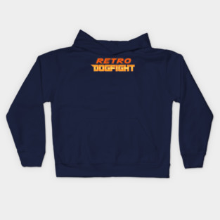 Retro Dogfight Logo Only Kids Hoodie