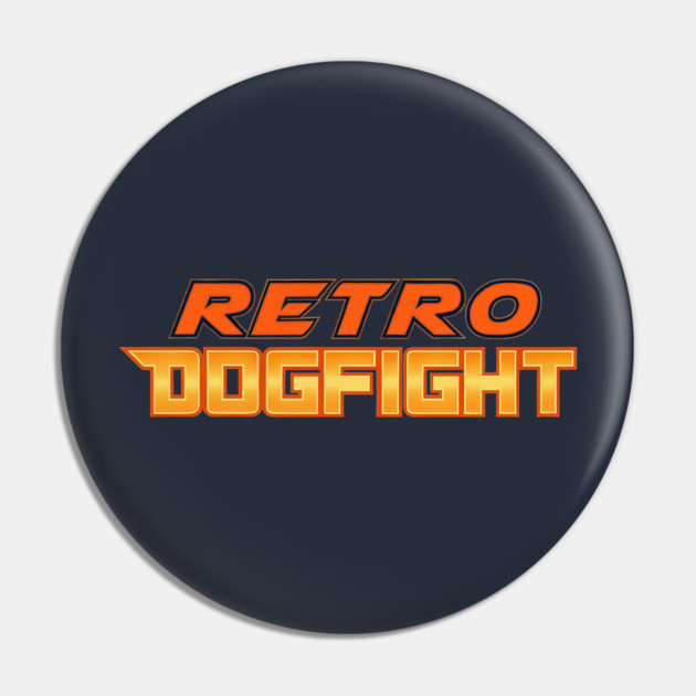 Retro Dogfight Logo Only Pin by Retro Dogfight