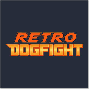 Retro Dogfight Logo Only Posters and Art